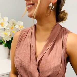 SOLD Forever 21 Wrap Shirt Vest Shirt Rudy Pink La